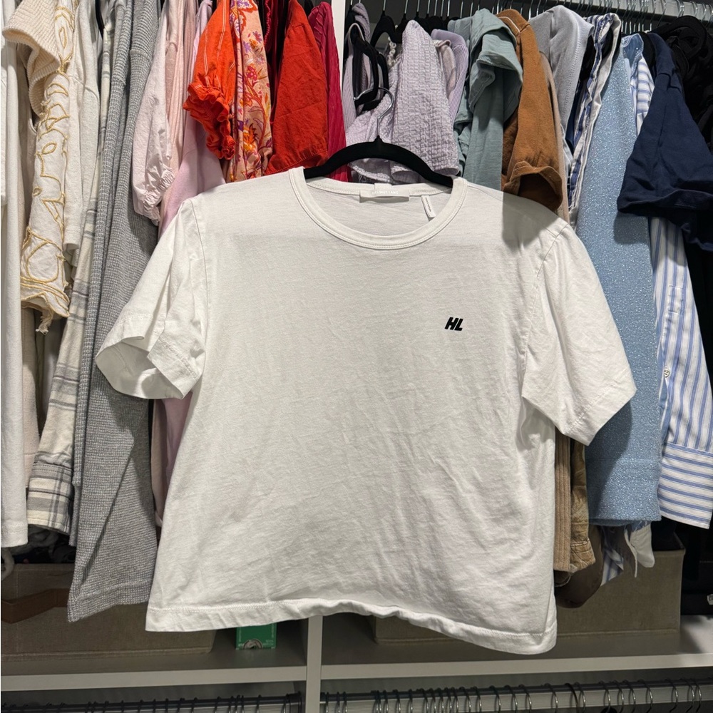 Helmut Lang White T-Shirt Size Large